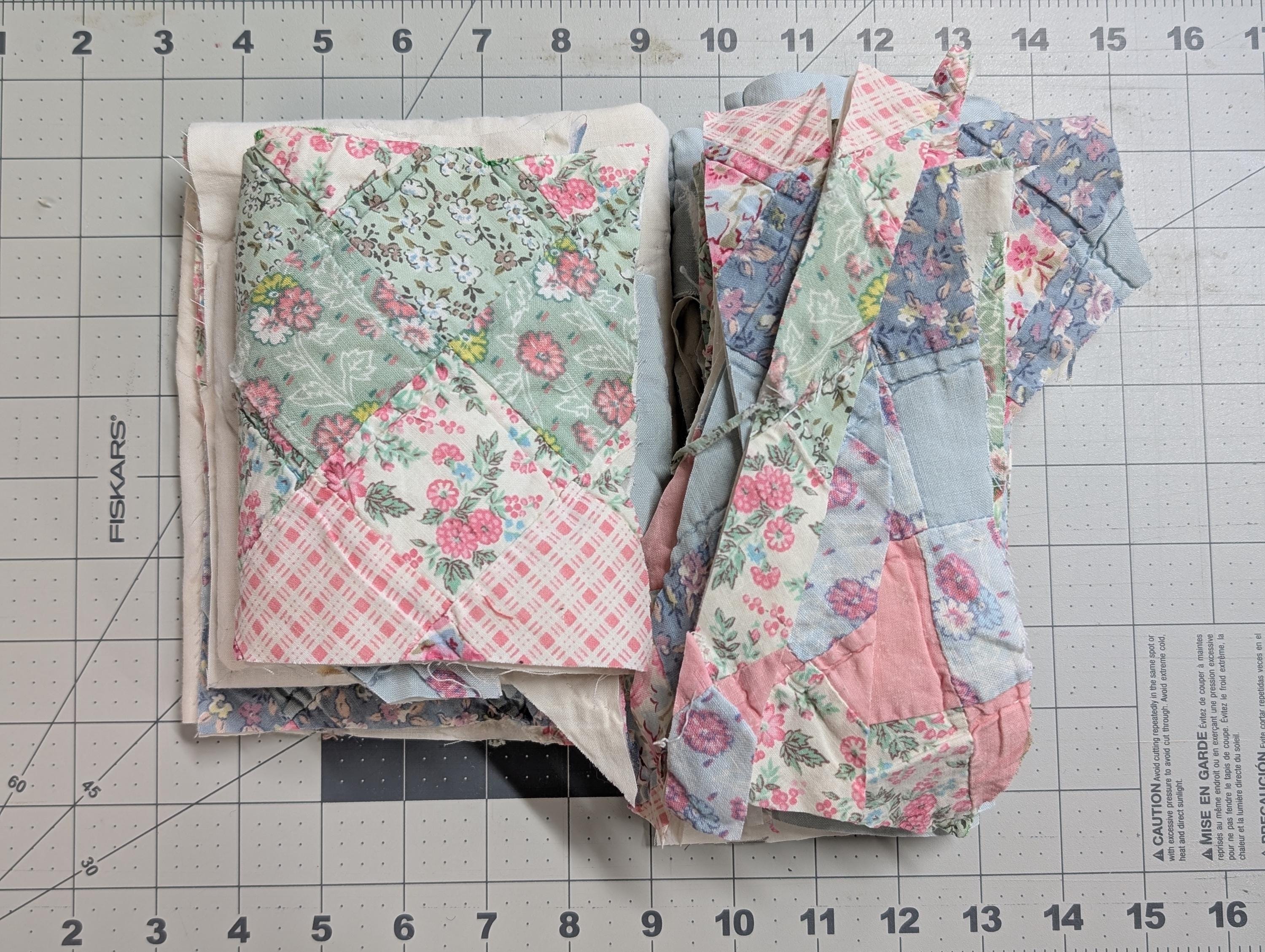 Cutter Quilt Rework Upcycle DIY Scraps