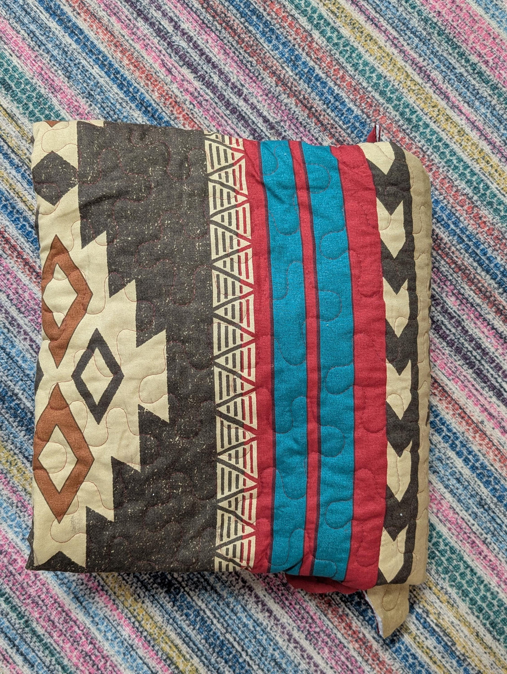 Quilt Scraps South Western Nostalgic Vintage Rework Upcycle DIY