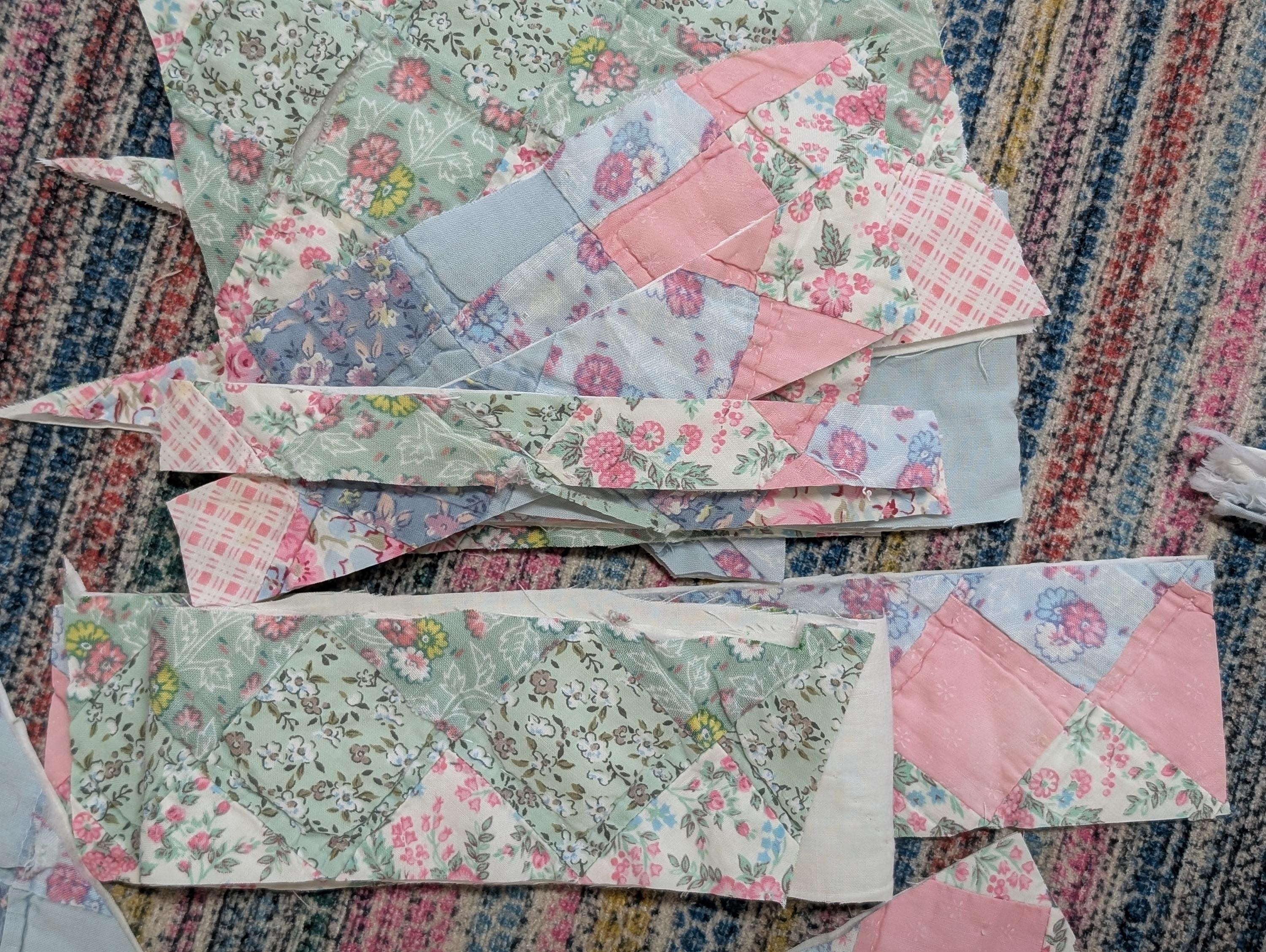 Cutter Quilt Rework Upcycle DIY Scraps