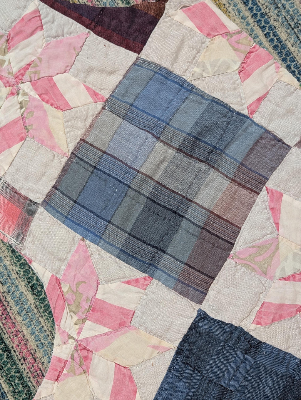 Cutter Quilt Scraps Vintage Upcycle Rework DIY