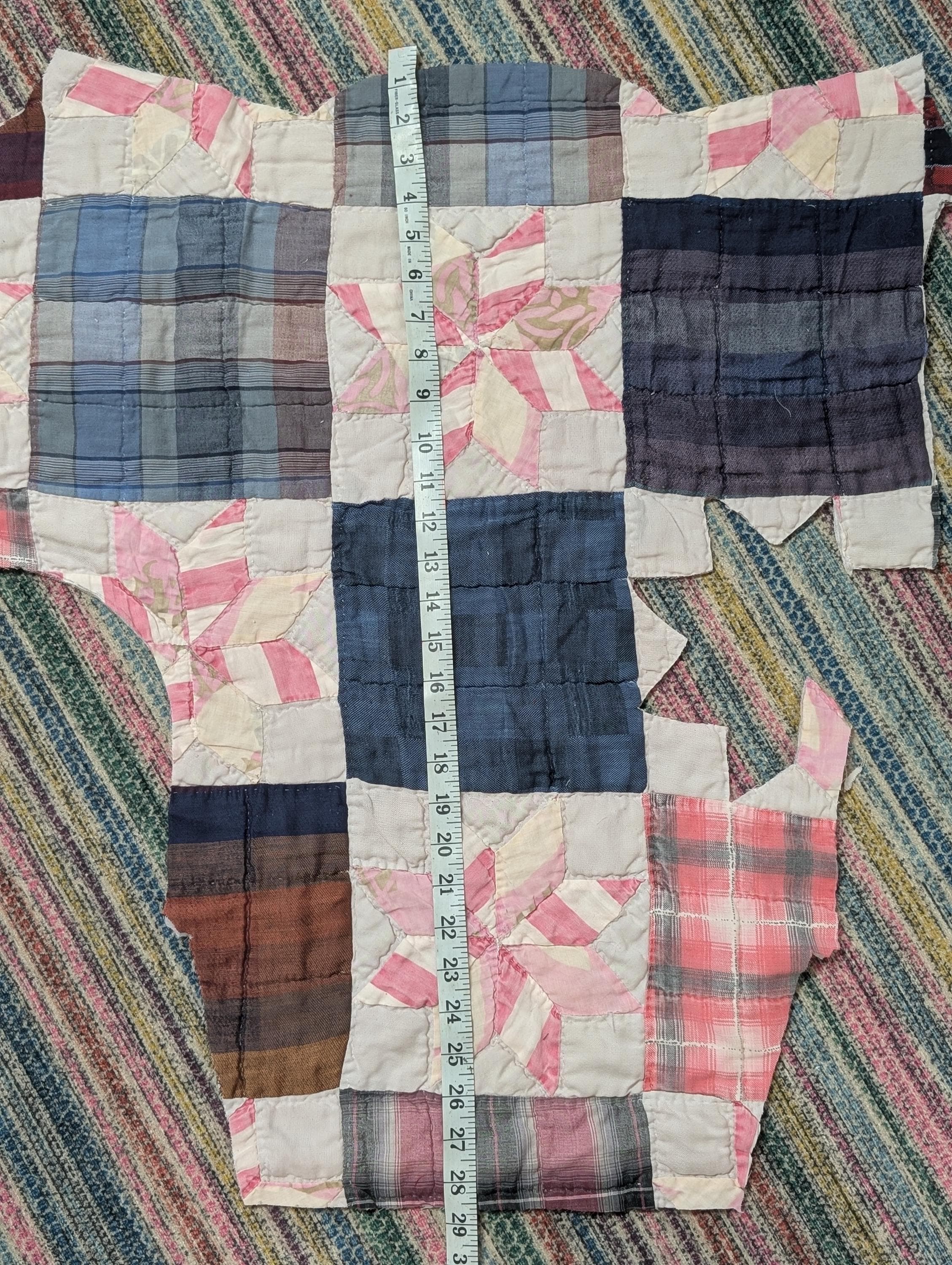 Cutter Quilt Scraps Vintage Upcycle Rework DIY