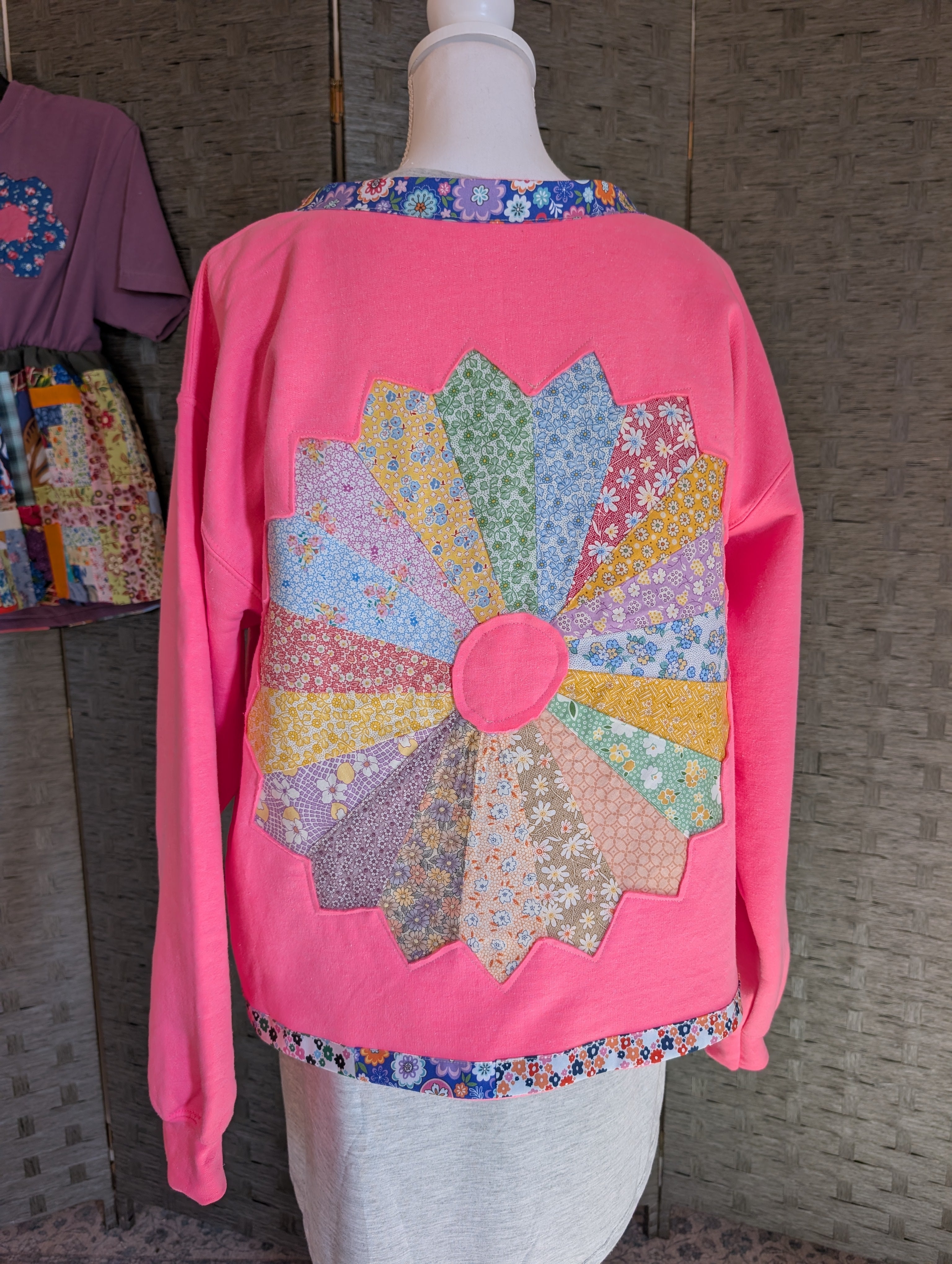 Reworked Reverse Applique Cardigan Large