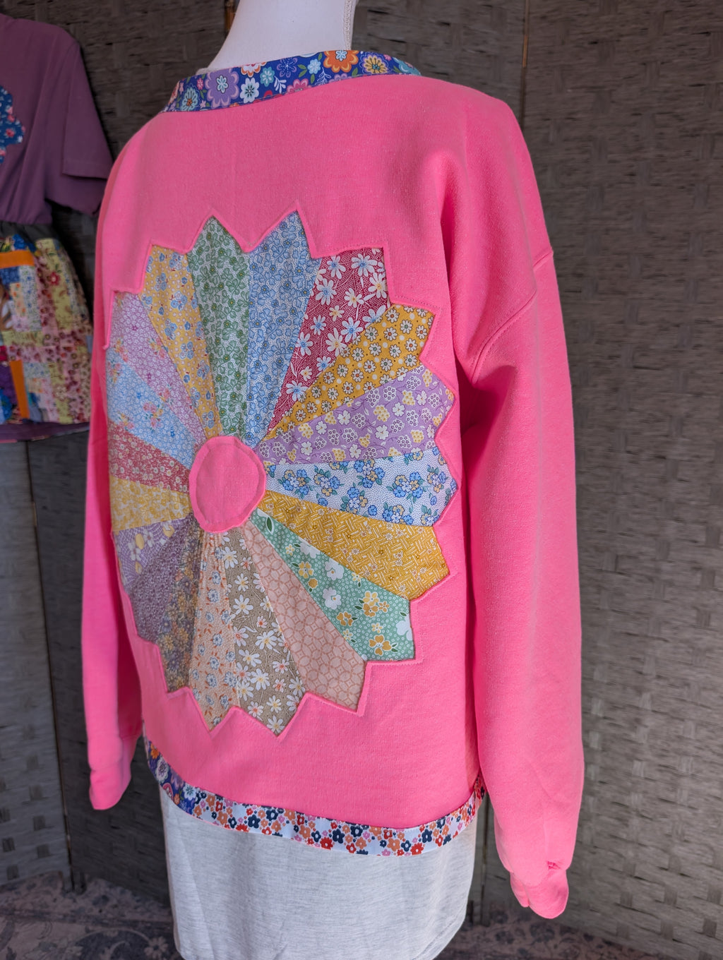 Reworked Reverse Applique Cardigan Large
