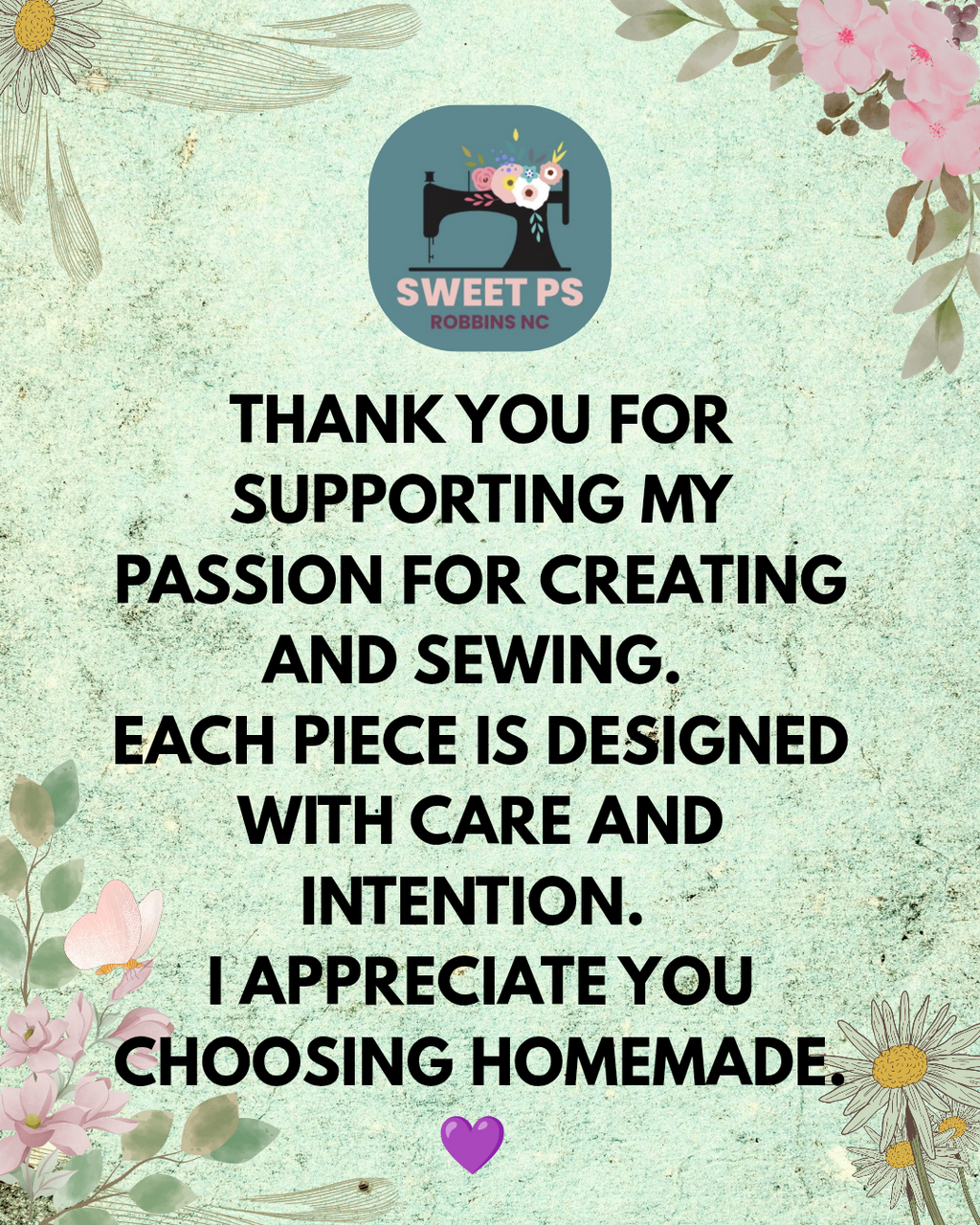 Thank you for visiting Sweet Ps online store 💜