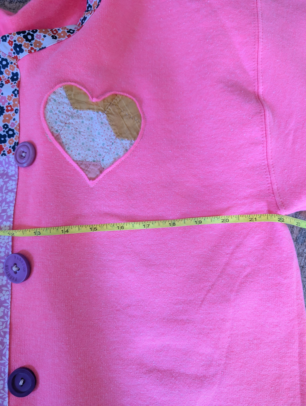Reworked Reverse Applique Cardigan Large